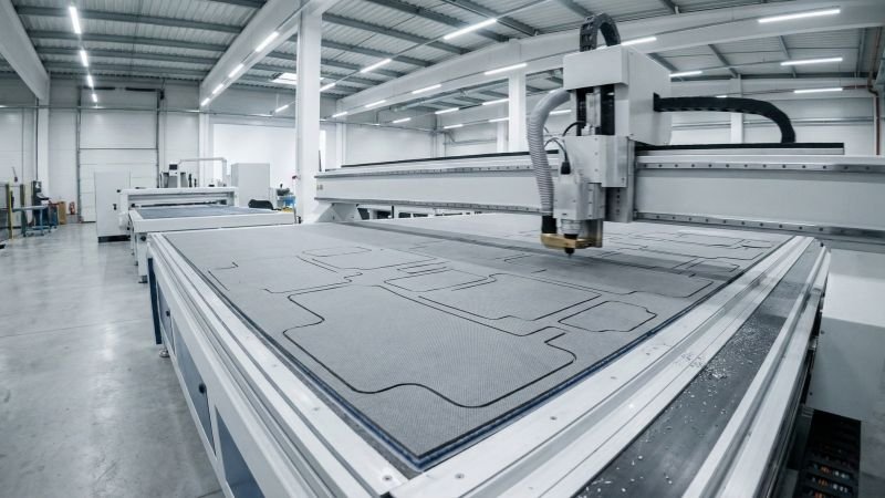 Automated Oscillating Knife Digital Cutting Table in Action