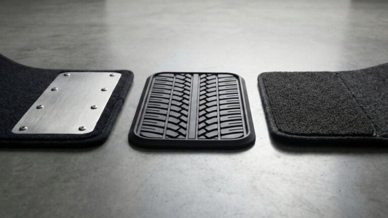 Car Mat Heel Pad Material Comparison Metal PVC Carpet