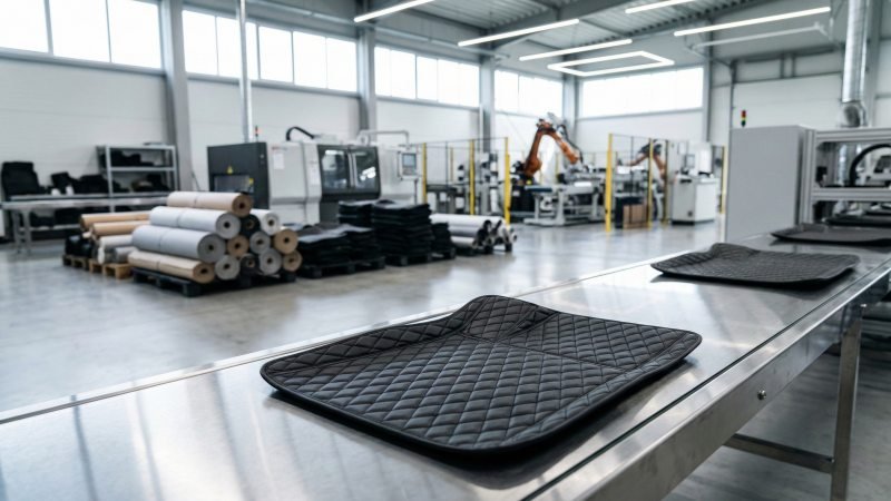 Modern Automotive Floor Mat Manufacturing Facility