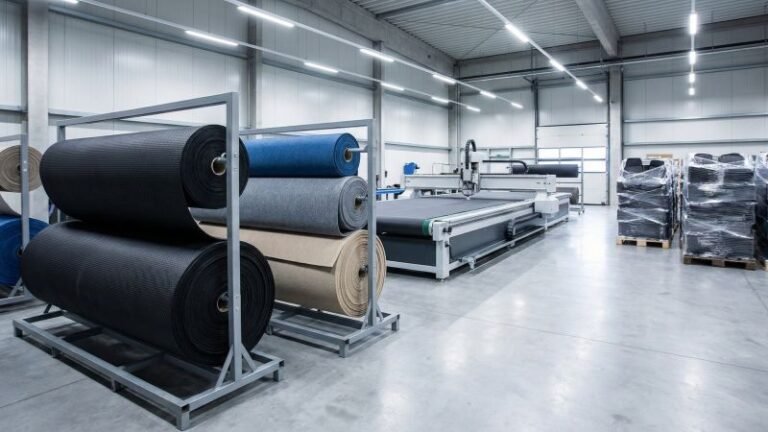 Modern Car Mat Manufacturing Facility Overview