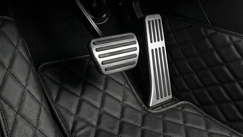 Precision Fit Car Mat Around Brake And Gas Pedals