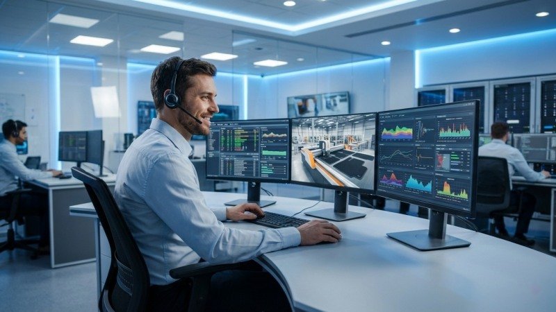 Professional Technical Support Engineer Providing Remote Assistance