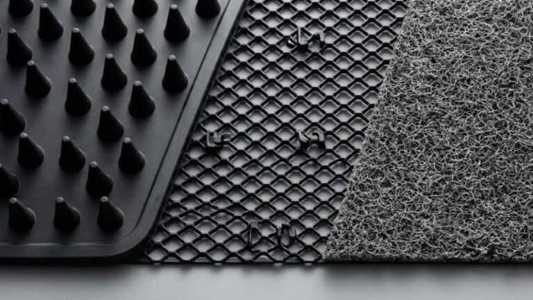 Three Types Of Car Mat Anti Slip Backings Comparison