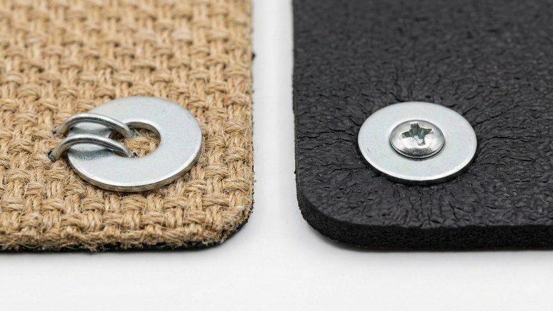 Car Mat Badge Backing Attachment Clips and Screws