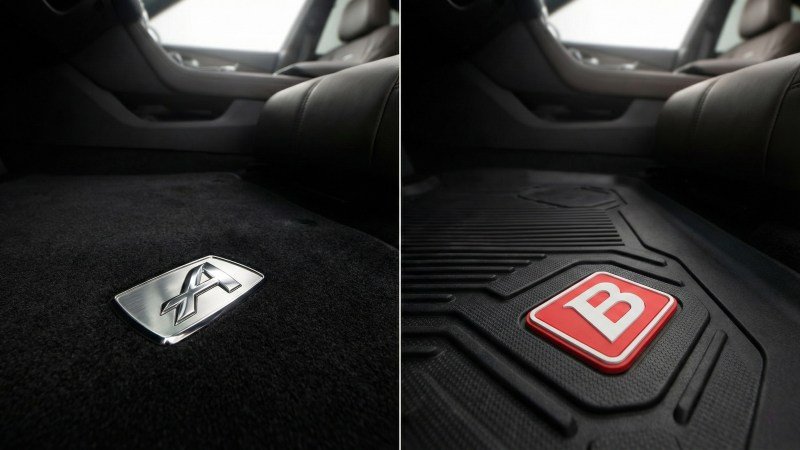Custom Car Mat Logo Plate Comparison Metal vs PVC