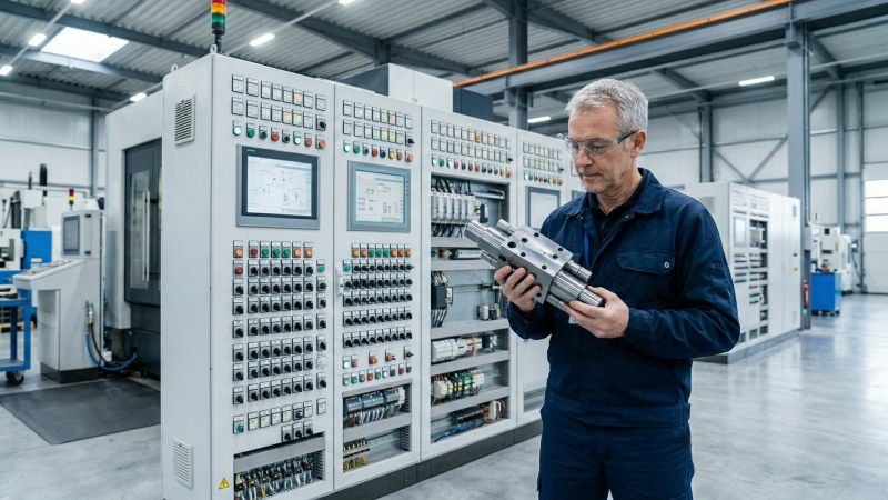 Engineer Checking Machinery Spare Parts