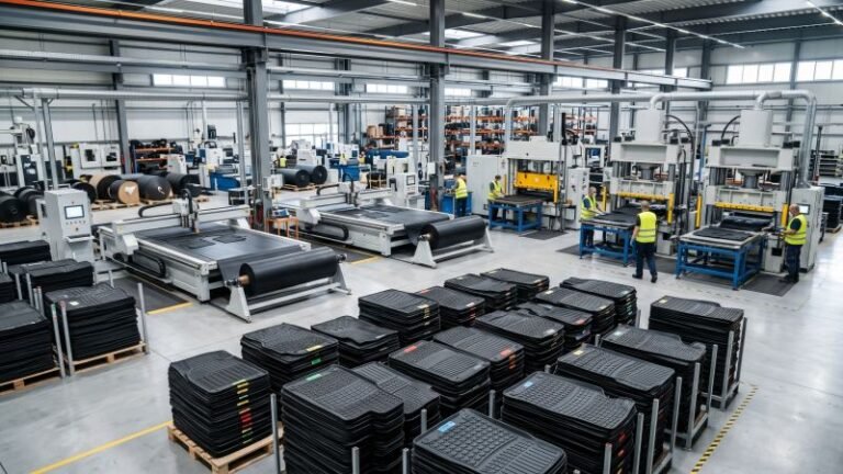 Modern Car Mat Manufacturing Factory