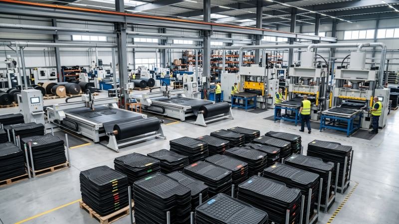 Modern Car Mat Manufacturing Factory