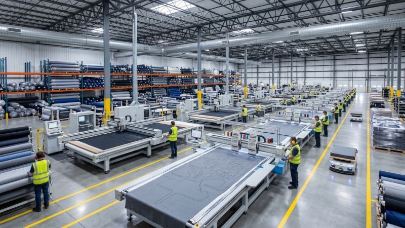 Scaled Up Factory Production Floor