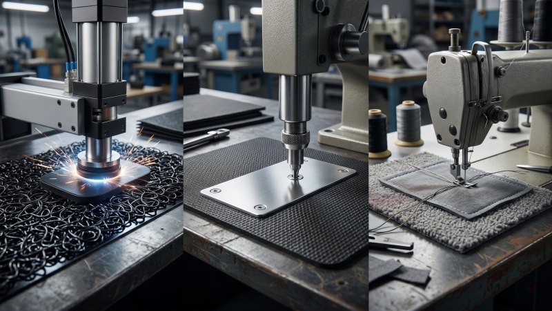 industrial car mat heel pad installation methods