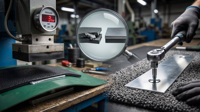 precision flush mechanical fastening of car mat plates